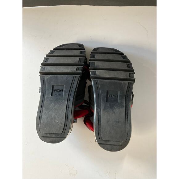 Fendi Roma Air Sole Trekking Sandals Black Red Gray Size 42 Italy main image 4